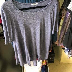 casual dark blue t-shirt